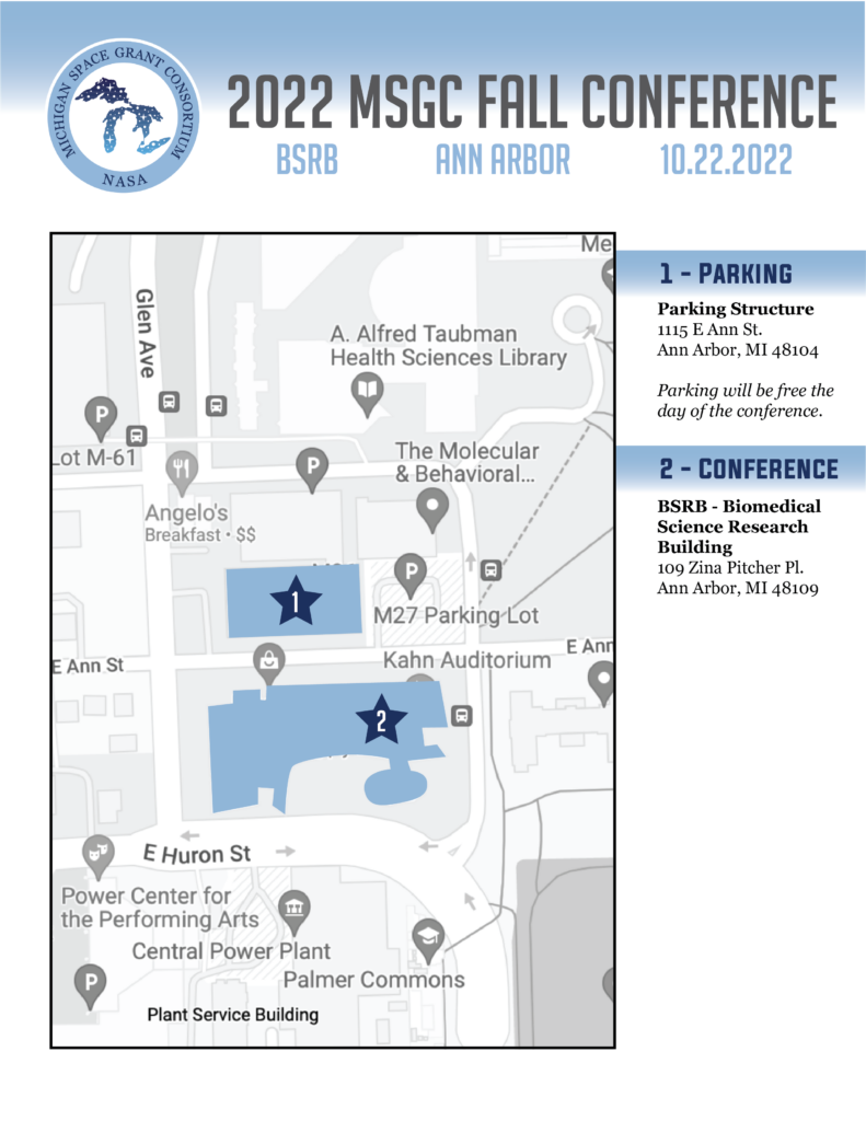 22 Fall Conference Parking Map