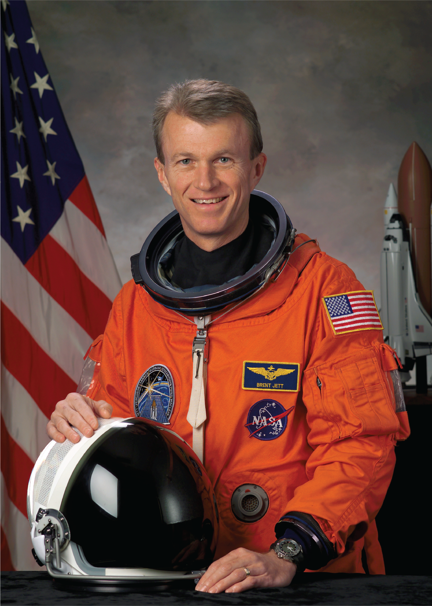 Astronaut David C. Leestma
