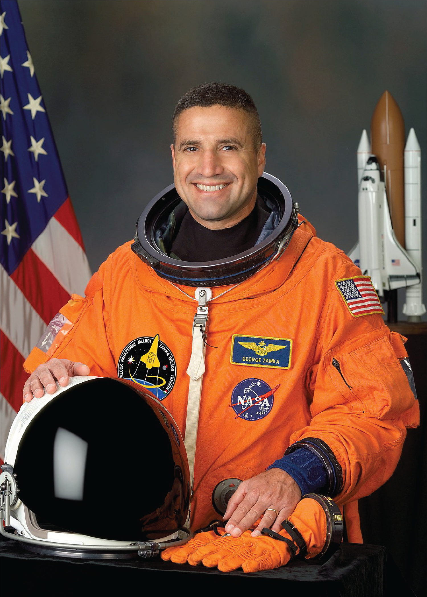 Astronaut George D. Zamka